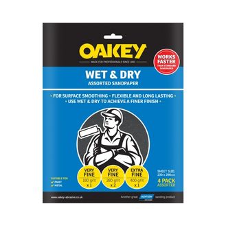 Norton 63642526747 Oakey Flexible Wet &amp; Dry Paper - 275 x 225mm