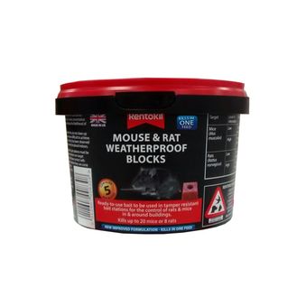 Rentokil PSMR41 Mouse &amp; Rat Weatherproof Blocks