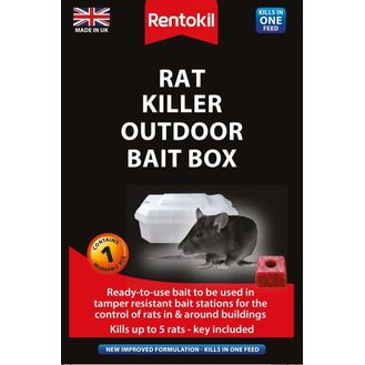 Rentokil PSR71 Rat Killer Outdoor Bait Box