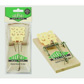 Self Set STV110 Selfset Wooden Rat Trap