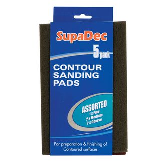 SupaDec CP5 Contour/Sanding Pads 5 Pack Assorted