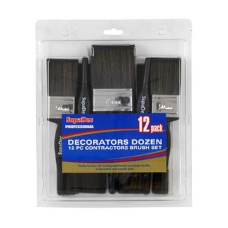 SupaDec SDB12 Decorators Dozen Contractors Brush Set