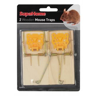 SupaHome SWMT2 Wooden Mouse Traps