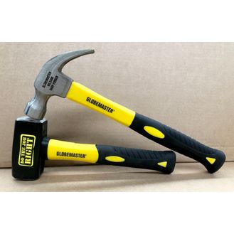 Globemaster 9002 Fibre Glass Claw Hammer 454g &amp; 1000g Club Hammer