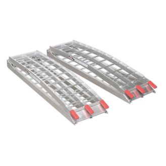 Sealey LR680 Aluminium Loading Ramps 680kg Capacity per Pair