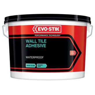Evo-Stik Tile A Wall Waterproof Adhesive &amp; Grout for Ceramic &amp; Mosaic Tiles - White