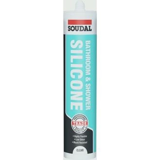 Soudal Bathroom &amp; Shower Silicone 300ml