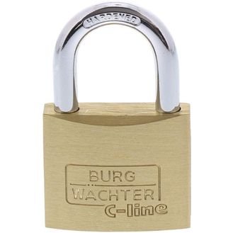 Burg-Wächter 222 60 SB C Line Standard Shackled Brass Padlock