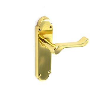 Securit S2821 Richmond Brass Latch Handles (Pair)
