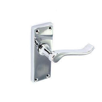 Securit S2916 Scroll Chrome Latch Handles (Pair)