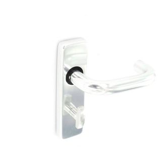 Securit S3026 Aluminium Bathroom Handles Polished (Pair)