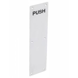 Securit S3141 Aluminium 'Push' Fingerplate