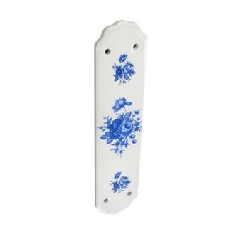 Securit S3289 Finger plate white / blue