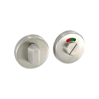 Securit S3424 Satin Stainless Steel Bathroom Thumbturn