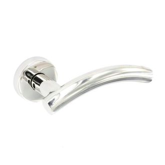 Securit S3452 Polished Stainless Steel Latch Handles Arc (Pair)