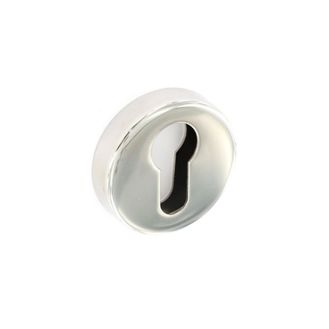 Securit S3472 Polished Stainless Steel Euro Profile Escutcheons (2)
