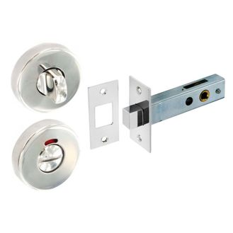 Securit S3475 Polished Stainless Steel Thumbturn with Deadbolt (1 Set)