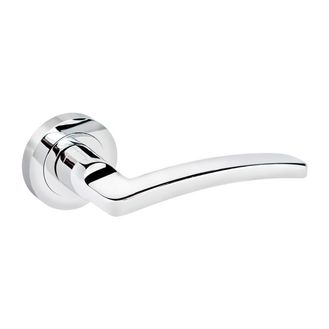 Securit S3491 Polished Chrome Lever On Rose Nova