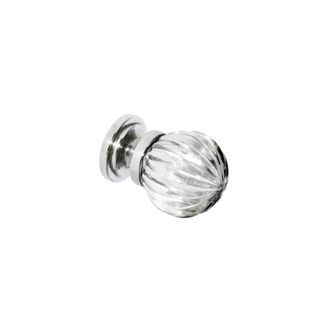 Securit S3552 Glass Pumpkin Cupboard Knobs CP