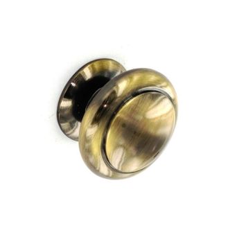 Securit S3563 Brass Antique Cupboard Knobs (2)