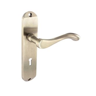 Smiths Architectural LB20SN-P Europa Lock Lever On Back Plate SN