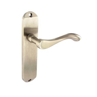 Smiths Architectural LB21SN-P Europa Latch Lever On Back Plate SN