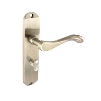 Smiths Architectural LB22SN-P Europa Bath Lever On Back Plate SN