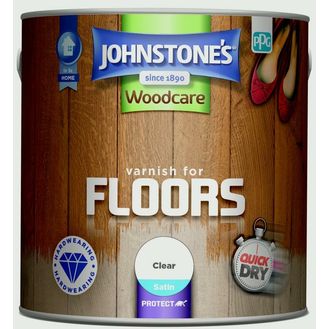 Johnstone's 309312 Varnish For Floors Satin 2.5L