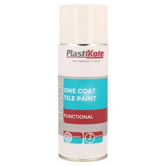PlastiKote 71026 One Coat Tile Paint 400ml Spray