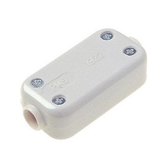 Dencon 1922P 5A, 2 Terminal Fixed Connector, White