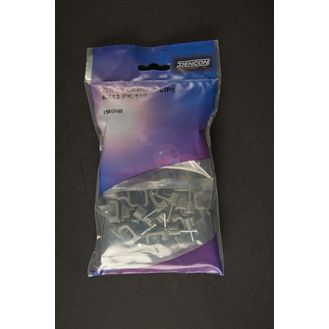 Dencon F56G 13mm Flat Grey Cable Clips