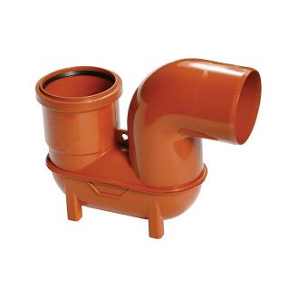 Polypipe UG498 Lowback 'P' Trap (Spigot Outlet/Socket Inlet)