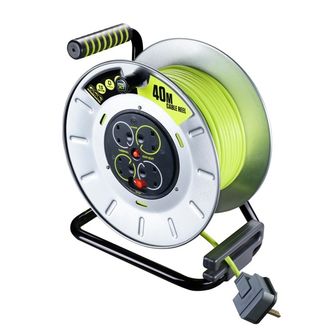 Pro Xt OTLU40134SL-PX Metal Case Cable Reel 4 Gang