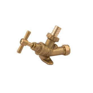 Securplumb SU9726 Bibtap With Check Valve &amp; Wall Plate