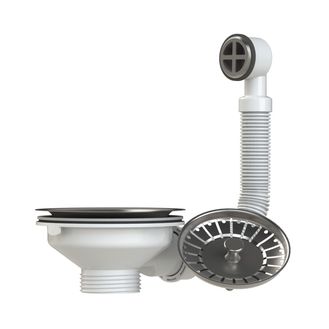 Viva PP0010 Basket Strainer Waste With Overflow