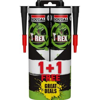Soudal 158977 1+1 Free T-Rex Grab Adhesive