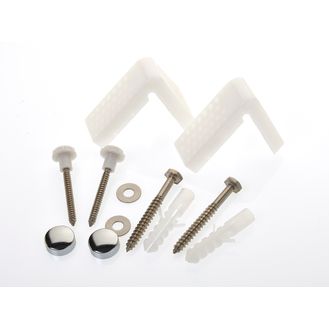 Make PRO032 Angled Toilet Pan Fixing Kit With Caps