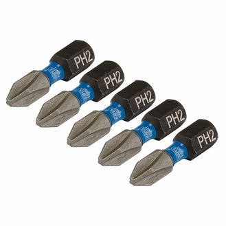 Draper 04935 Ph2X25Mm Impact Screwdriver Bit 5Pk