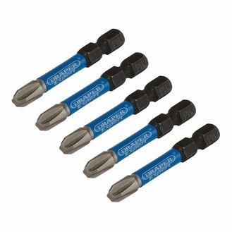 Draper 05645 Ph3X50Mm Impact Screwdriver Bit 5Pk