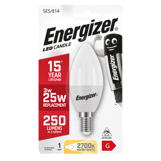 Energizer E14 Warm White Blister Pack Candle