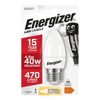 Energizer S8881 E27 Warm White Blister Pack Candle