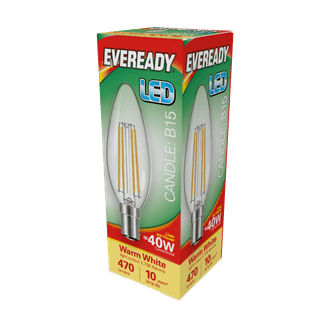 Eveready S15476 LED Filament Candle 470LM B15 SBC