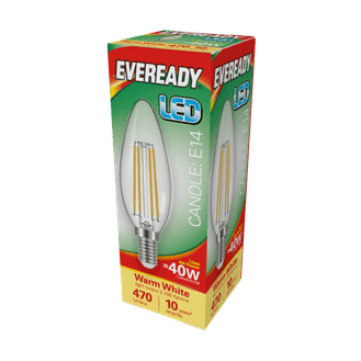 Eveready S15478 LED Filament Candle 470LM E14 SES