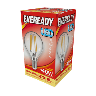 Eveready S15482 LED Filament Golf 470LM E14 SES