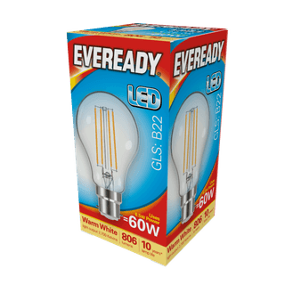 Eveready S15485 LED Filament GLS B22 806LM BC