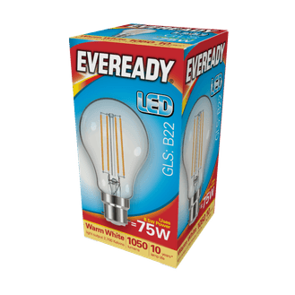 Eveready S15487 LED Filament GLS B22 1050LM BC