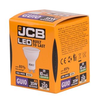 JCB LED Warm White GU10 3w Non-Dimmable
