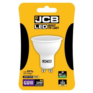 JCB LED GU10 5w Bulb Blister Packed