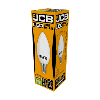 JCB S10981 LED Candle 470lm Opal 6w
