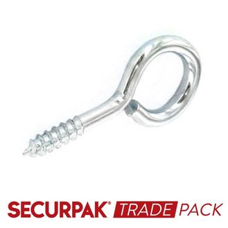 Securpak Trade Pack T10098 Screw Eye Zinc Plated 55mmx12
